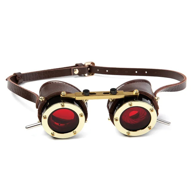 red steampunk goggles Steampunk goggles Industrial Retro Goggles Gothic Metal Goggles – Steampunk  wonders