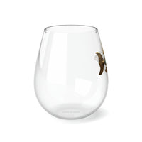 Steampunk Stemless Wine Glass Steampunk Fish