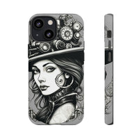 Steampunk Women Cellphone mobile case for iPhone and Samsung