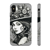 Steampunk Women Cellphone mobile case for iPhone and Samsung