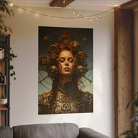 Steampunk women Steampunk fantasy Textured Watercolor Matte Posters