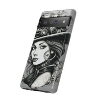 Steampunk Women Cellphone mobile case for iPhone and Samsung