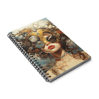 Steampunk Journal  - time traveler Spiral Journal notebook