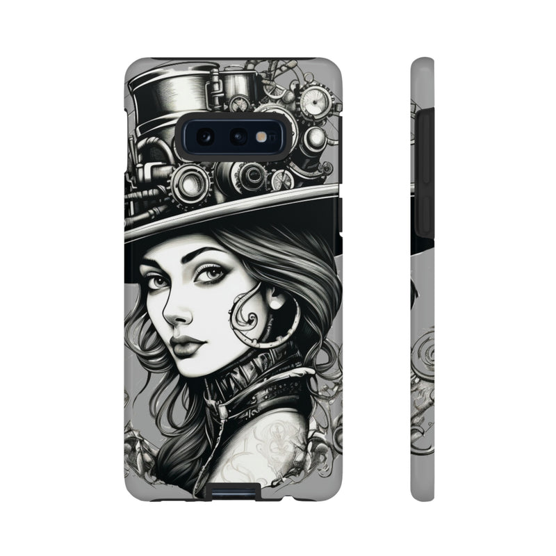 Steampunk Women Cellphone mobile case for iPhone and Samsung