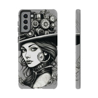 Steampunk Women Cellphone mobile case for iPhone and Samsung