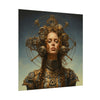 Steampunk women Steampunk fantasy Textured Watercolor Matte Posters