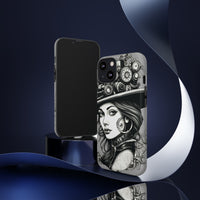 Steampunk Women Cellphone mobile case for iPhone and Samsung