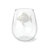 Steampunk Stemless Wine Glass Steampunk Fish