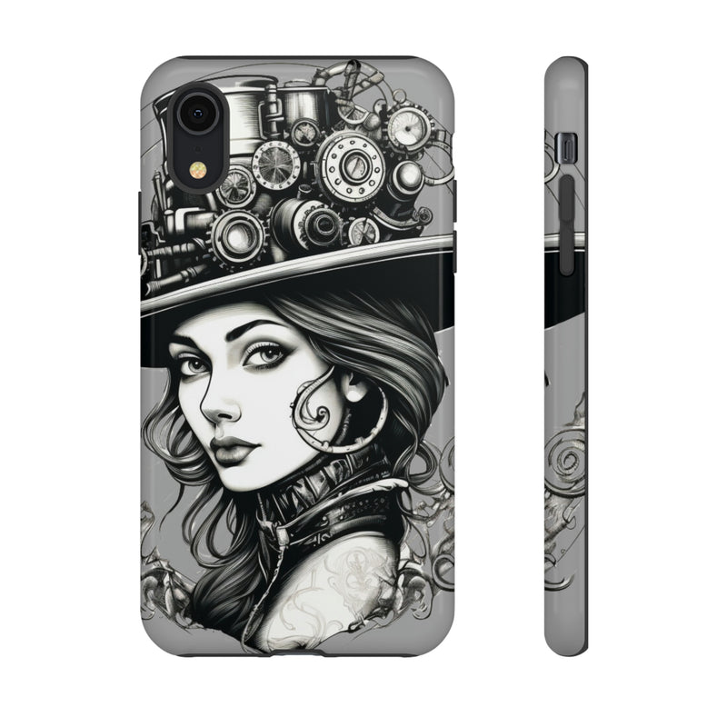 Steampunk Women Cellphone mobile case for iPhone and Samsung