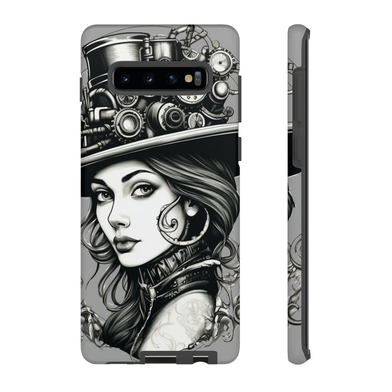 Steampunk Women Cellphone mobile case for iPhone and Samsung