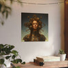 Steampunk women Steampunk fantasy Textured Watercolor Matte Posters