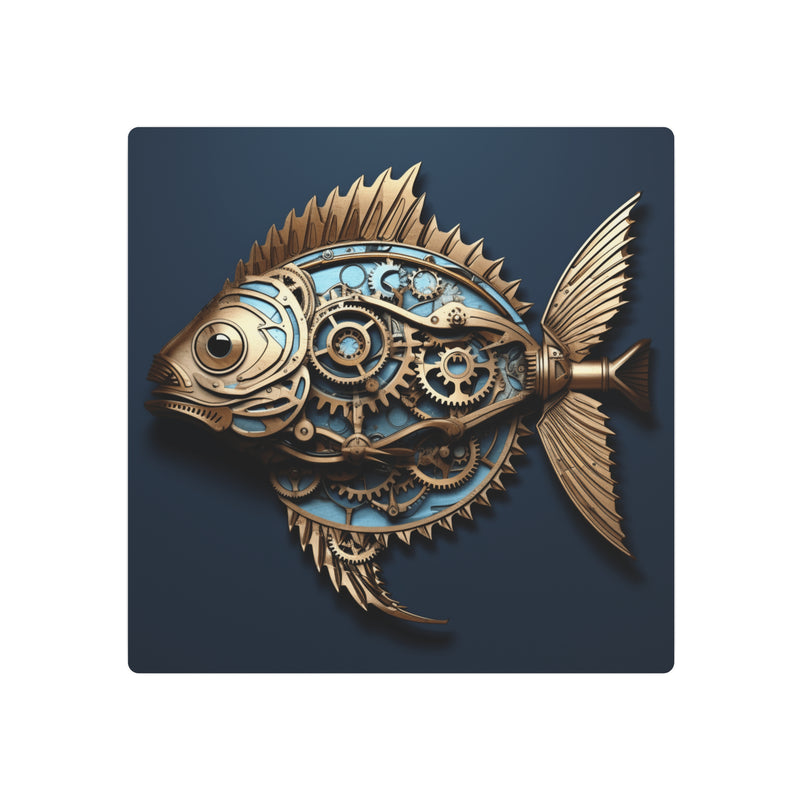 SteamPunk wall decor Fish Metal Art Sign