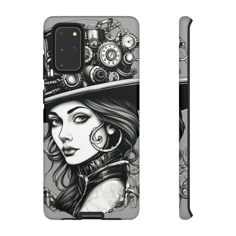 Steampunk Women Cellphone mobile case for iPhone and Samsung