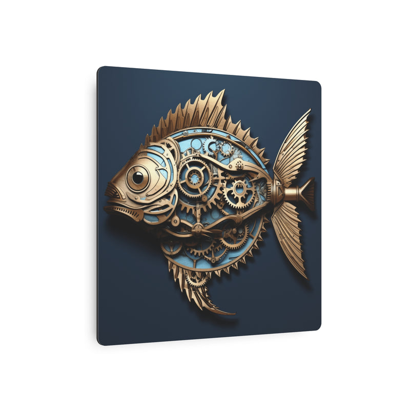 SteamPunk wall decor Fish Metal Art Sign