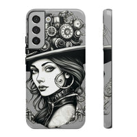 Steampunk Women Cellphone mobile case for iPhone and Samsung