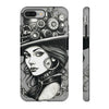 Steampunk Women Cellphone mobile case for iPhone and Samsung