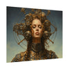 Steampunk women Steampunk fantasy Textured Watercolor Matte Posters