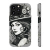 Steampunk Women Cellphone mobile case for iPhone and Samsung