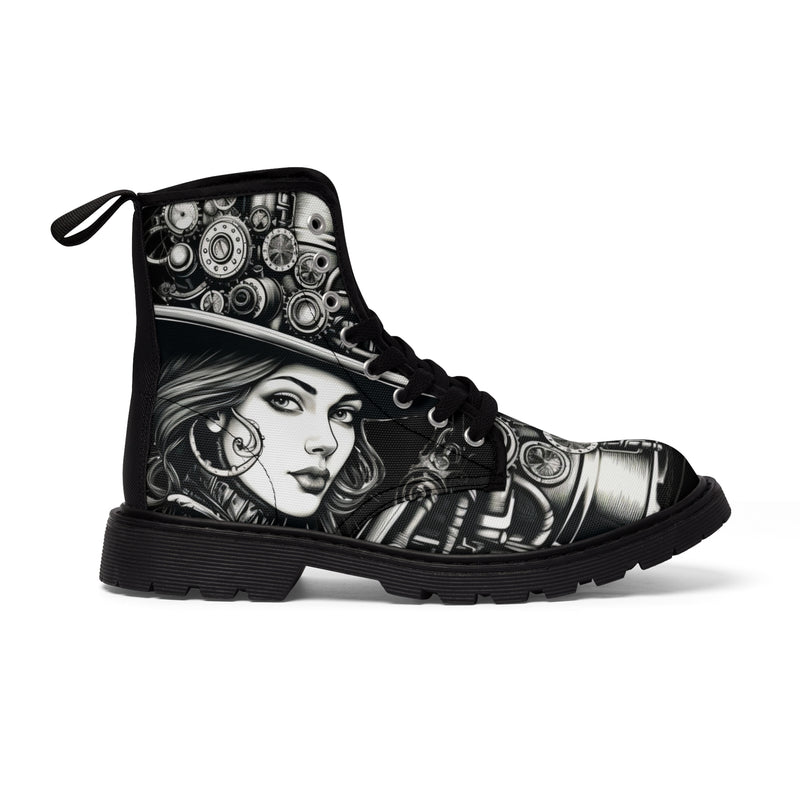 Steampunk Men's Canvas boots