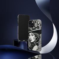 Steampunk Women Cellphone mobile case for iPhone and Samsung