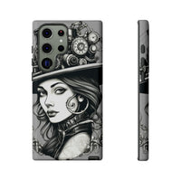 Steampunk Women Cellphone mobile case for iPhone and Samsung