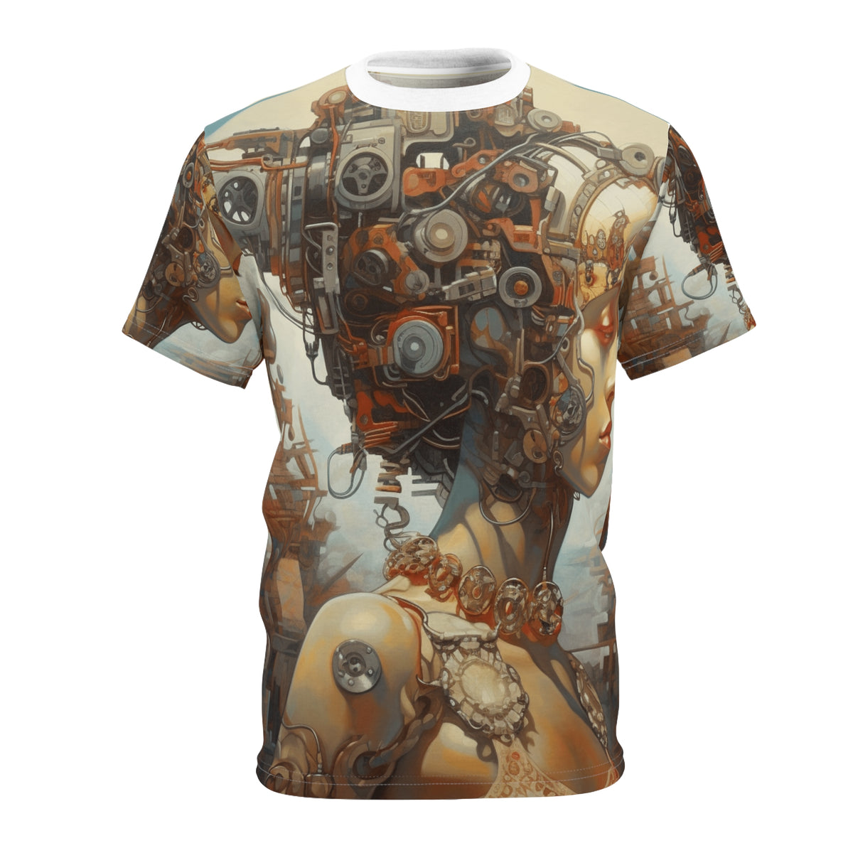 Steampunk shirt Fantasy world all over print T-shirt.