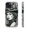 Steampunk Women Cellphone mobile case for iPhone and Samsung