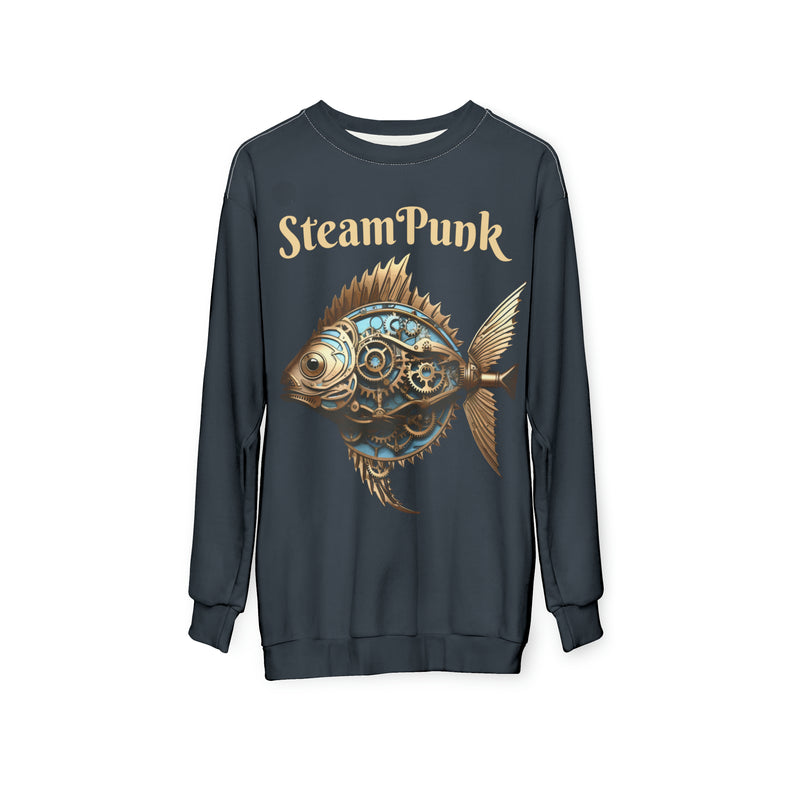 Steampunk Fish all over print Sweatshirt T-shirt