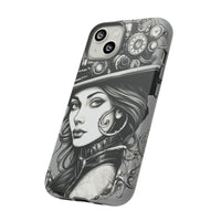 Steampunk Women Cellphone mobile case for iPhone and Samsung