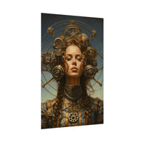 Steampunk women Steampunk fantasy Textured Watercolor Matte Posters