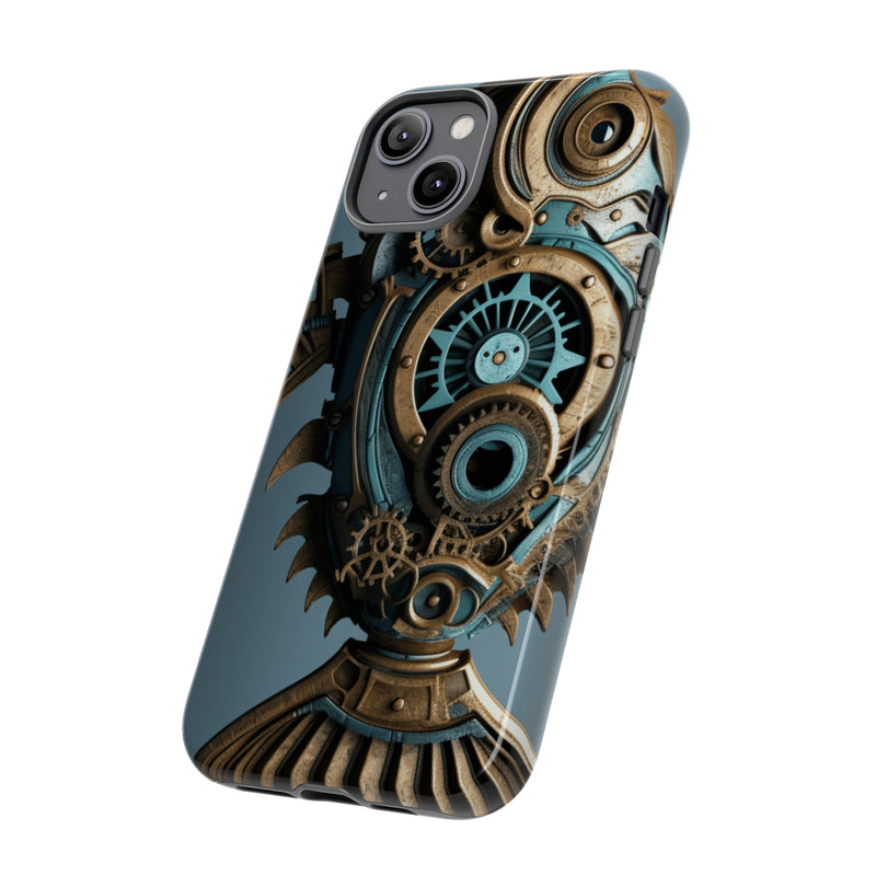 Steampunk Fish cellphone mobile case iPhone and Android