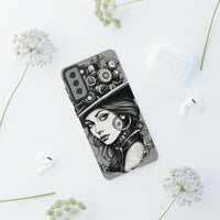 Steampunk Women Cellphone mobile case for iPhone and Samsung