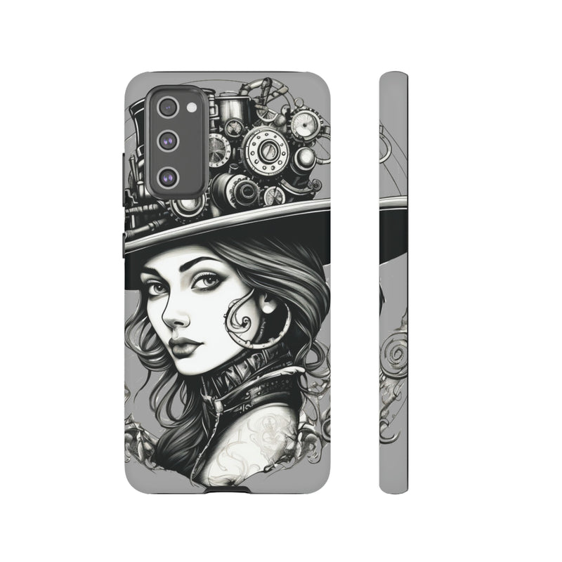 Steampunk Women Cellphone mobile case for iPhone and Samsung