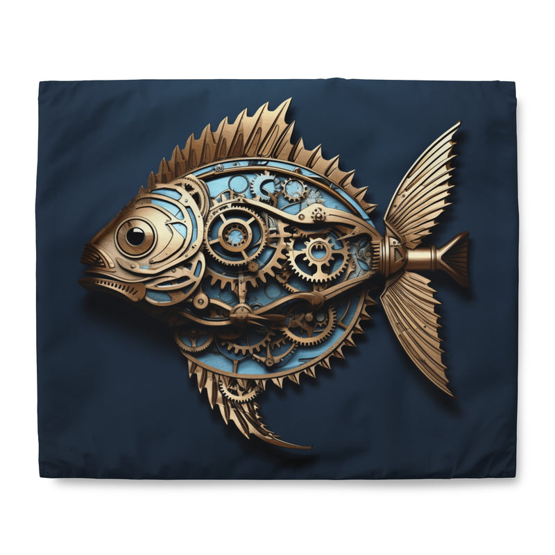 Steampunk Fish Duvet Cover