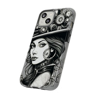 Steampunk Women Cellphone mobile case for iPhone and Samsung