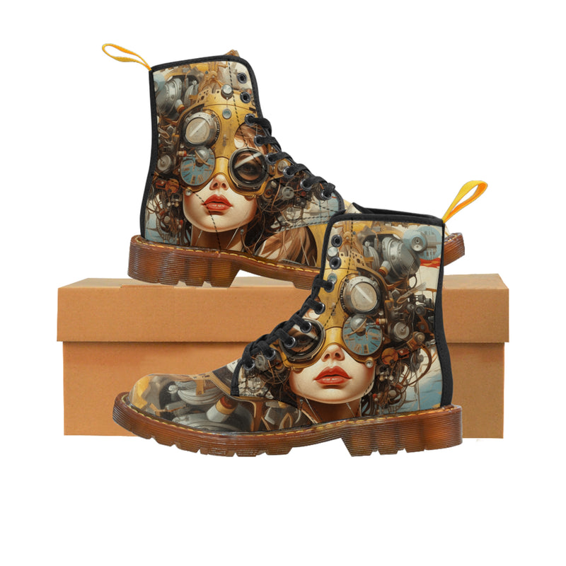 Steampunk Men's Canvas boots