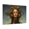 Steampunk women Steampunk fantasy Textured Watercolor Matte Posters