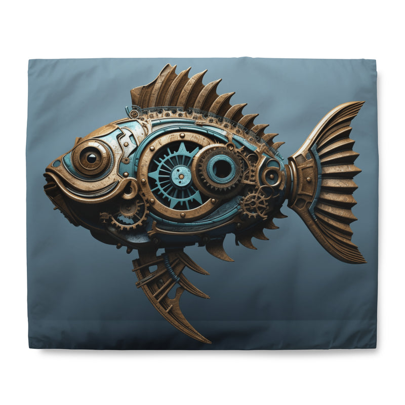 Steampunk Fish Duvet Cover