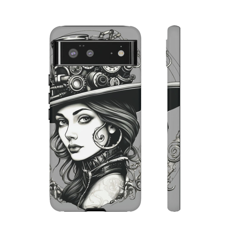 Steampunk Women Cellphone mobile case for iPhone and Samsung