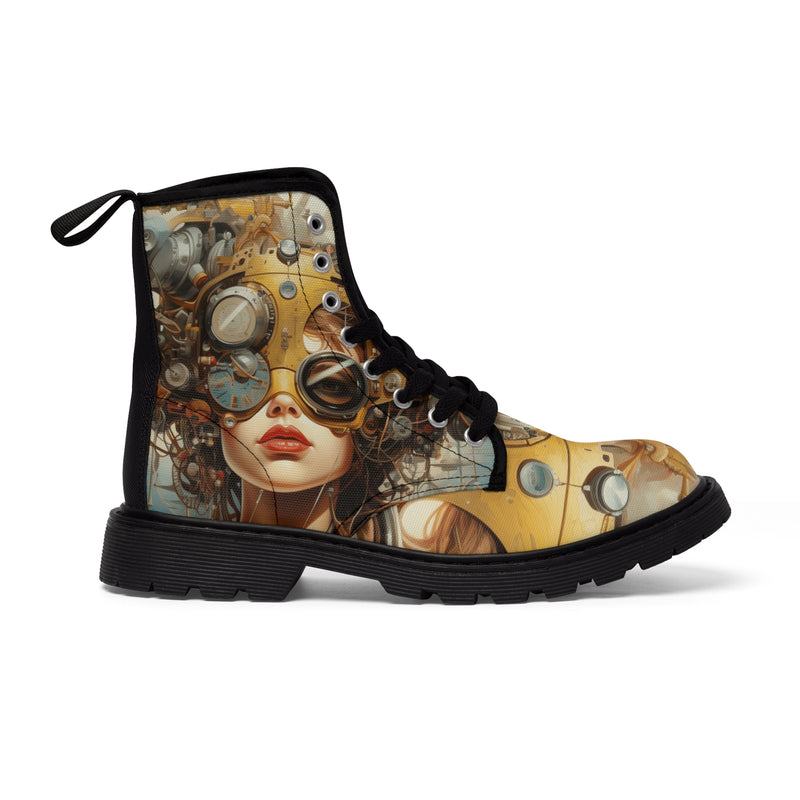 Steampunk Men's Canvas boots