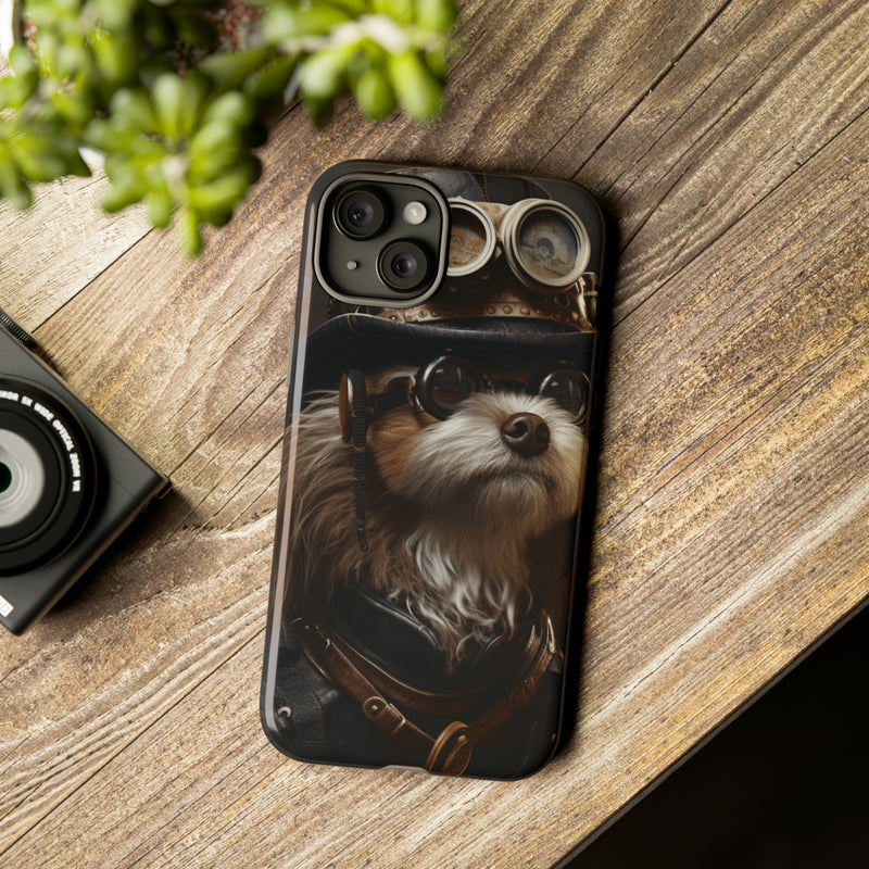 Steampunk dog Phone case Tough Cases