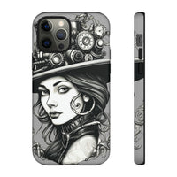 Steampunk Women Cellphone mobile case for iPhone and Samsung