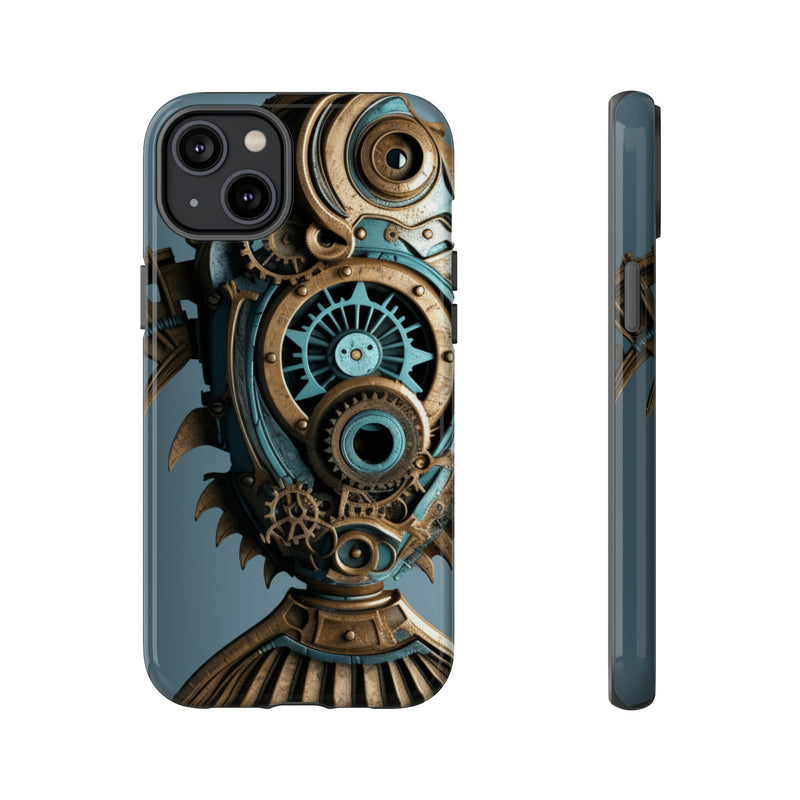 Steampunk Fish cellphone mobile case iPhone and Android