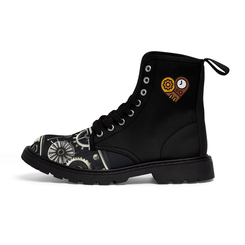 Steampunk Men's Canvas boots