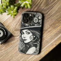 Steampunk Women Cellphone mobile case for iPhone and Samsung