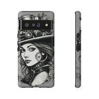 Steampunk Women Cellphone mobile case for iPhone and Samsung