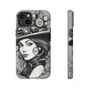 Steampunk Women Cellphone mobile case for iPhone and Samsung