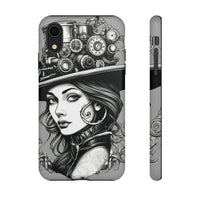 Steampunk Women Cellphone mobile case for iPhone and Samsung