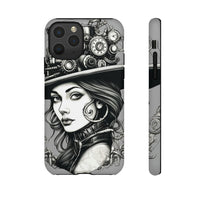 Steampunk Women Cellphone mobile case for iPhone and Samsung