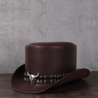 Steampunk top Hats brown side 
